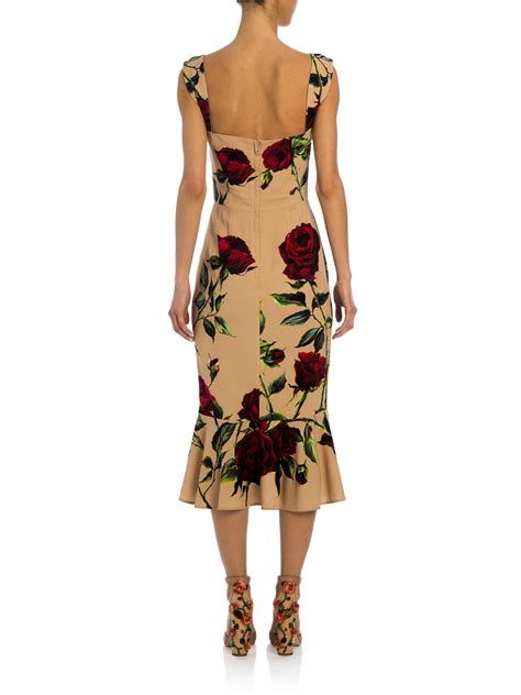 dolce and gabbana rose dress replica